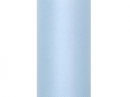Tulle uni, bleu, 0,5 x 9m