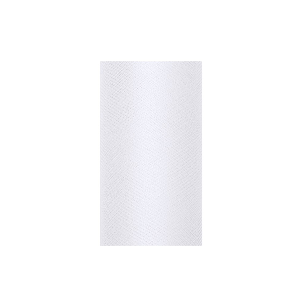 Tulle uni, blanc, 0,8 x 9m