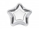 Assiettes Étoiles, argent, 18cm