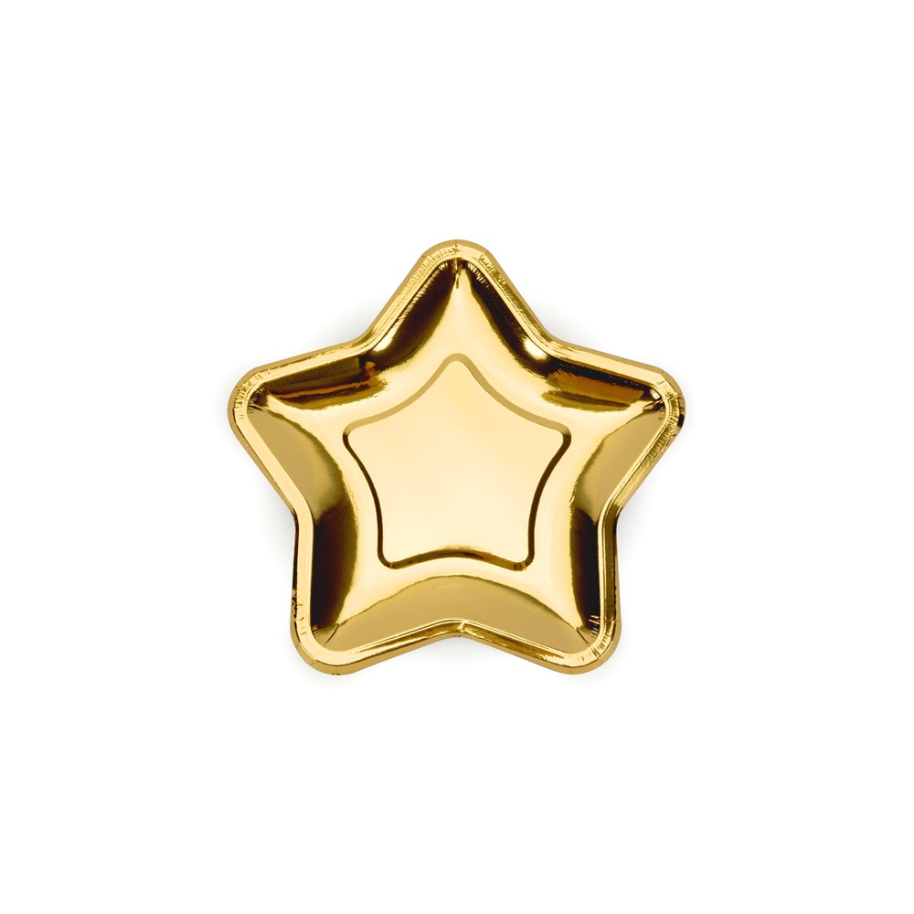 Assiettes Étoiles, or 18cm