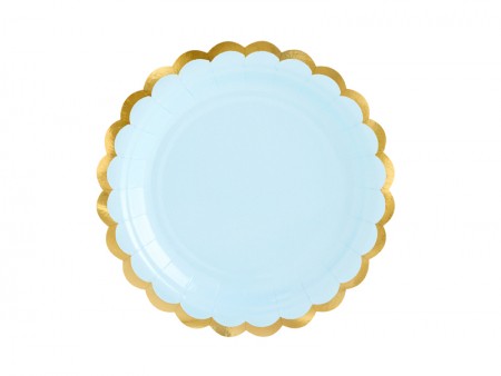 Assiettes, bleu, 18cm