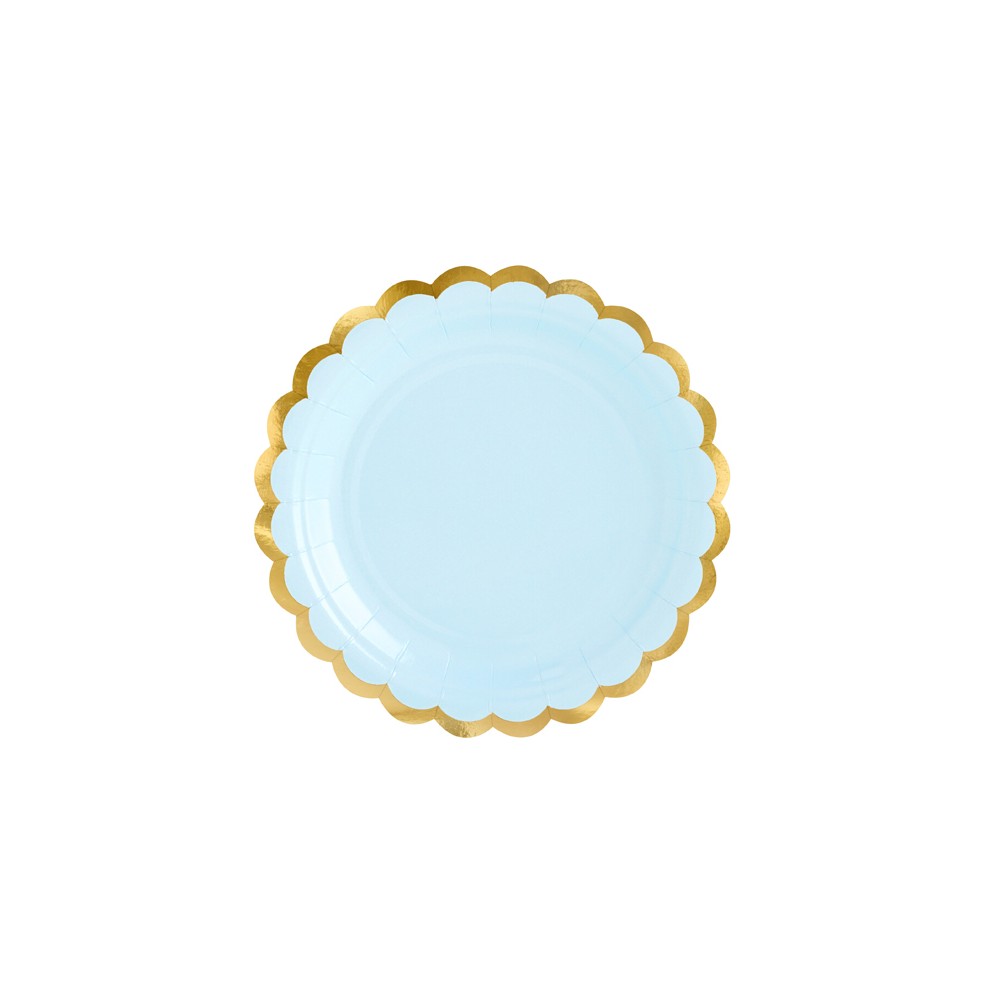 Assiettes, bleu, 18cm
