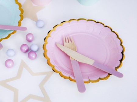 Assiettes, rose, 18 cm