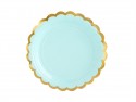 Assiettes, vert menthe, 18 cm