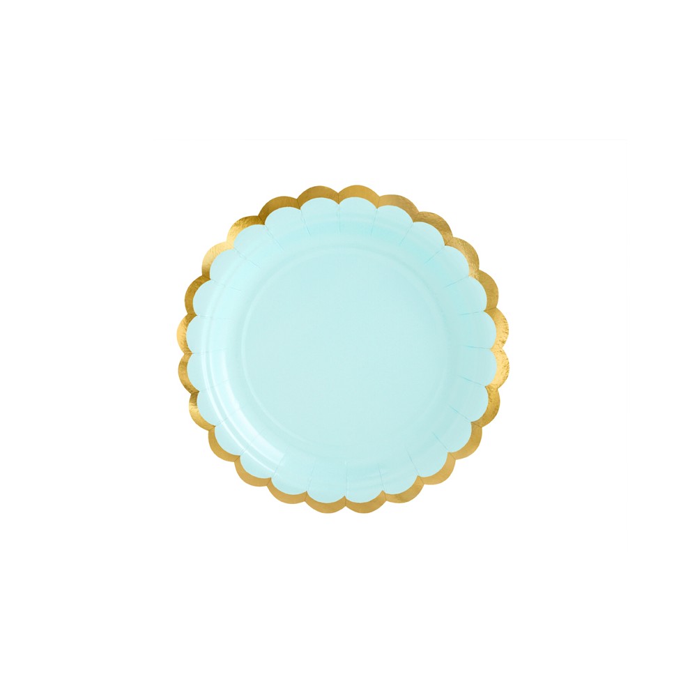 Assiettes, vert menthe, 18 cm