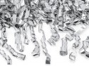 Canon à confettis avec serpentins, 80 cm, argent