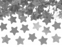 Canon à confettis avec étoiles, 80 cm, argent