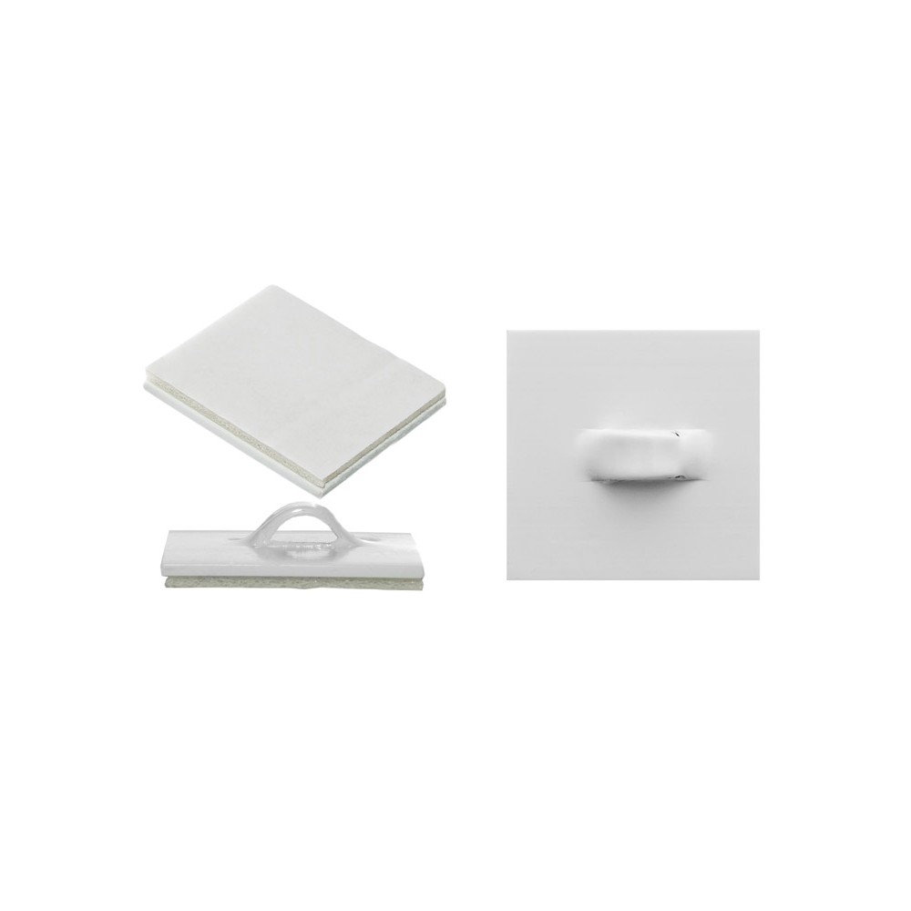 Support autocollant avec œillet. Charge maximale 0,5kg