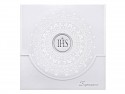 Invitations à la communion avec ornement, blanc