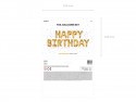 Ballon Mylar Happy Birthday, 340x35cm, or