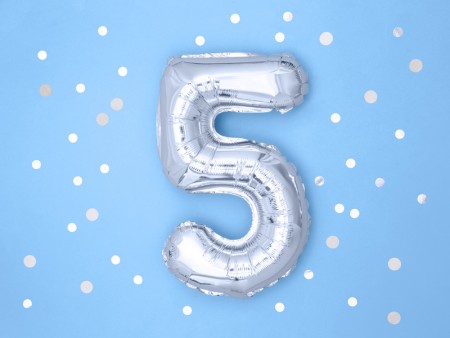 Ballon Mylar Numeral ''5'',...