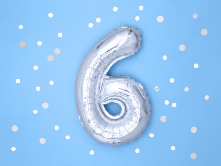 Ballon Mylar Numeral ''6'',...