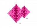 Diamant en papier de soie, rose foncé, 20cm