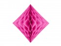 Diamant en papier de soie, rose foncé, 30 cm