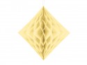 Diamant en papier de soie, crème, 20 cm