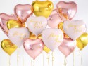 Ballon Mylar Coeur, 45cm, or