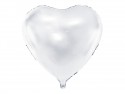 Ballon Mylar Coeur, 45cm, blanc