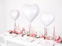 Ballon Mylar Coeur, 45cm, blanc