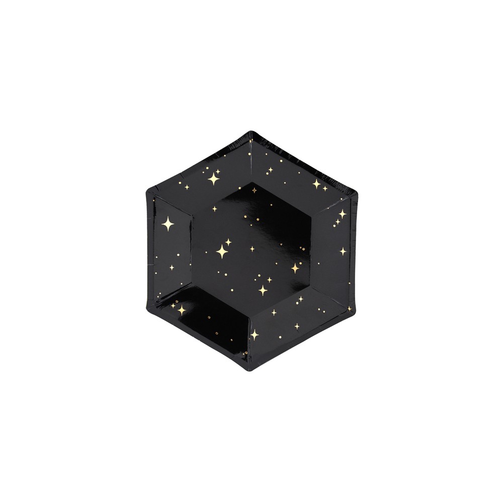 Assiettes Let's Celebrate, noir, 20cm