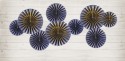 Rosettes décoratives, bleu marine