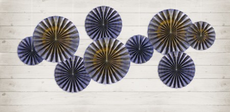 Rosettes décoratives, bleu...