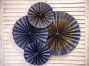 Rosettes décoratives, bleu marine