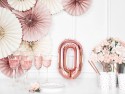 Ballon Mylar Chiffre ''0'', 35cm, or rose