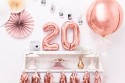Ballon Mylar Chiffre ''2'', 35cm, or rose