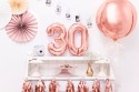 Ballon Mylar Chiffre ''3'', 35cm, or rose