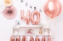 Ballon Mylar Chiffre ''4'', 35cm, or rose