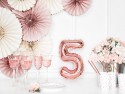 Ballon Mylar Chiffre ''5'', 35cm, or rose