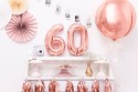 Ballon Mylar Chiffre ''6'', 35cm, or rose