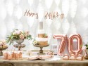 Ballon Mylar Chiffre ''7'', 35cm, or rose