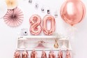 Ballon Mylar Numeral 8'', 35cm, or rose