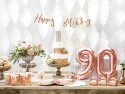 Ballon Mylar Chiffre ''9'', 35cm, or rose