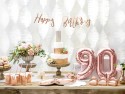 Ballon Mylar Chiffre ''9'', 35cm, or rose