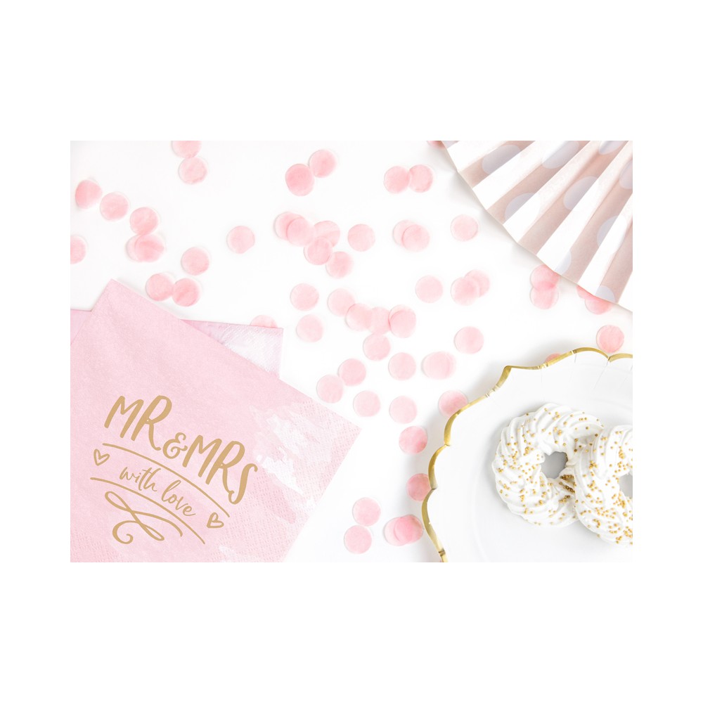 Confettis Cercles, rose clair, 15g