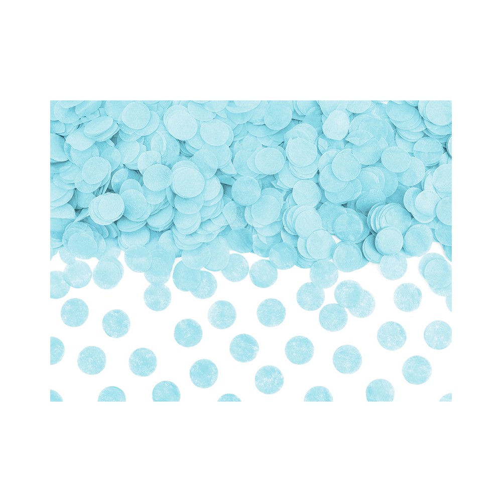 Confettis Cercles, bleu clair, 15g