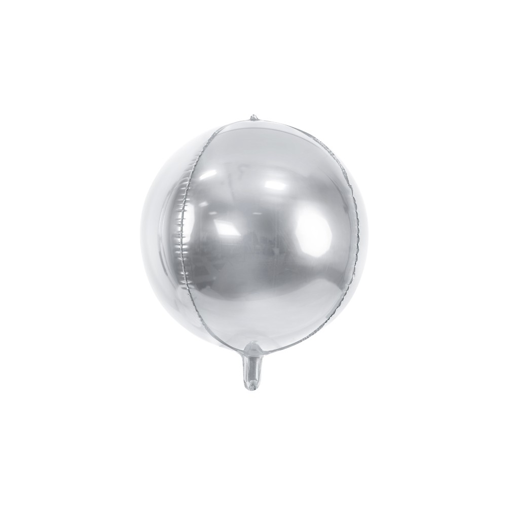 Ballon Mylar Boule, 40cm, argenté