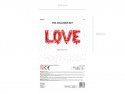 Ballon Mylar Love, 140x35cm, rouge
