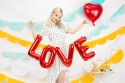 Ballon Mylar Love, 140x35cm, rouge