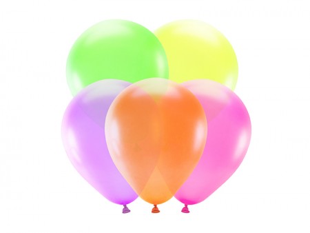 Ballons néon 25cm, mélange...