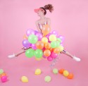 Ballons néon 25cm, mélange de couleurs