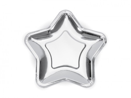 Assiettes étoiles, argent,...