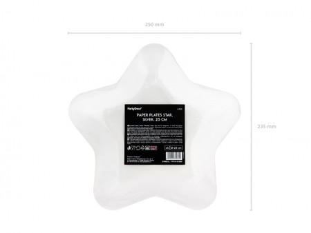 Assiettes étoiles, argent,...