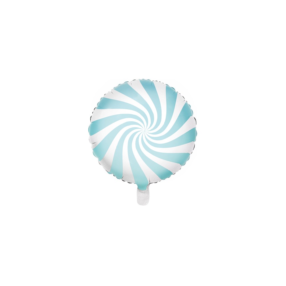 Ballon Mylar Bonbon, 35cm, bleu clair