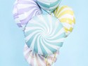 Ballon Mylar Bonbon, 35cm, bleu clair