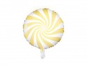 Ballon Mylar Bonbon, 35cm, jaune vif