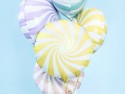 Ballon Mylar Bonbon, 35cm, jaune vif