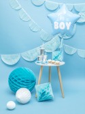 Ballon Mylar Etoile - It's a boy, 48cm, bleu clair